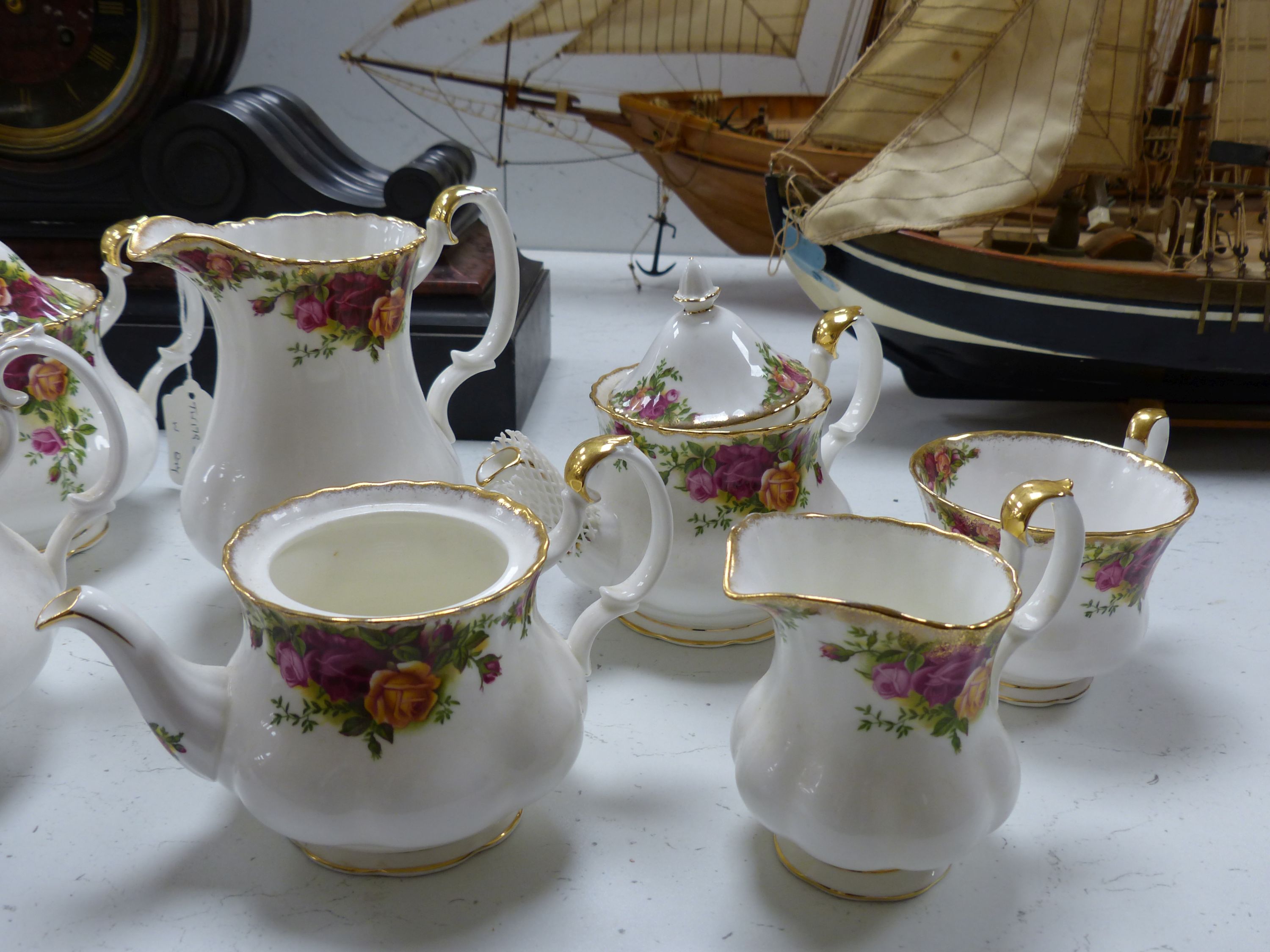 A Royal Albert Old Country Roses tea service
